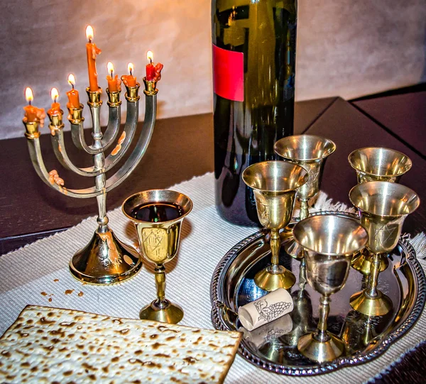 Żydowski Pesach Święto Religijne — Zdjęcie stockowe