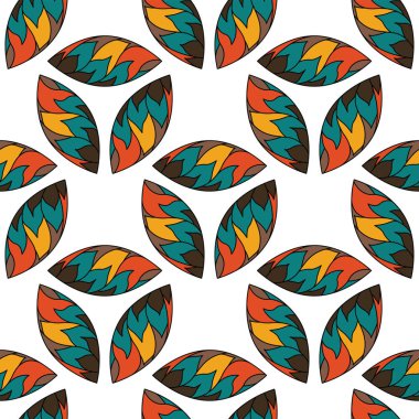 yaprakları ile desen