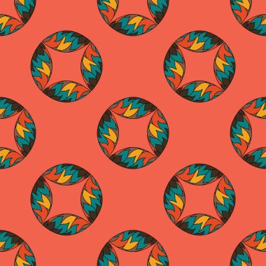 yaprakları ile desen