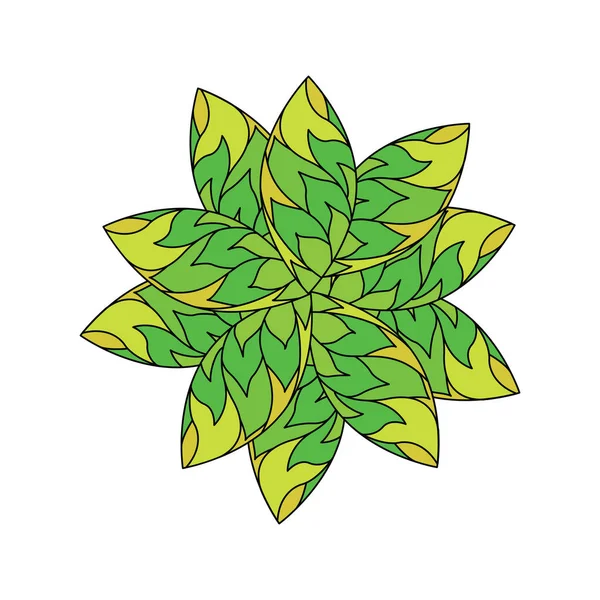 Fond mandala fleur — Image vectorielle