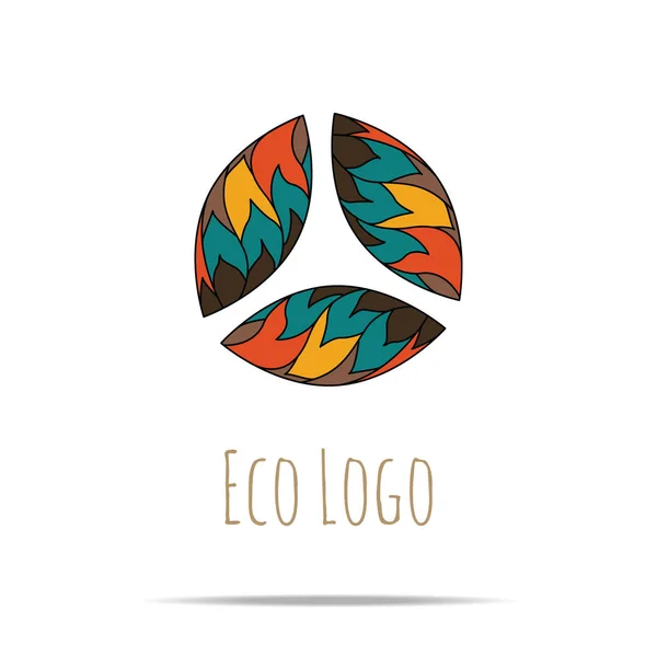 Logotipo cosmético orgânico — Vetor de Stock