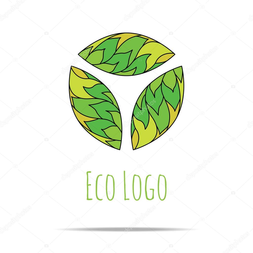 Organic cosmetic mono line logo design templates. Made in vector. Perfect for packaging and wrapping paper