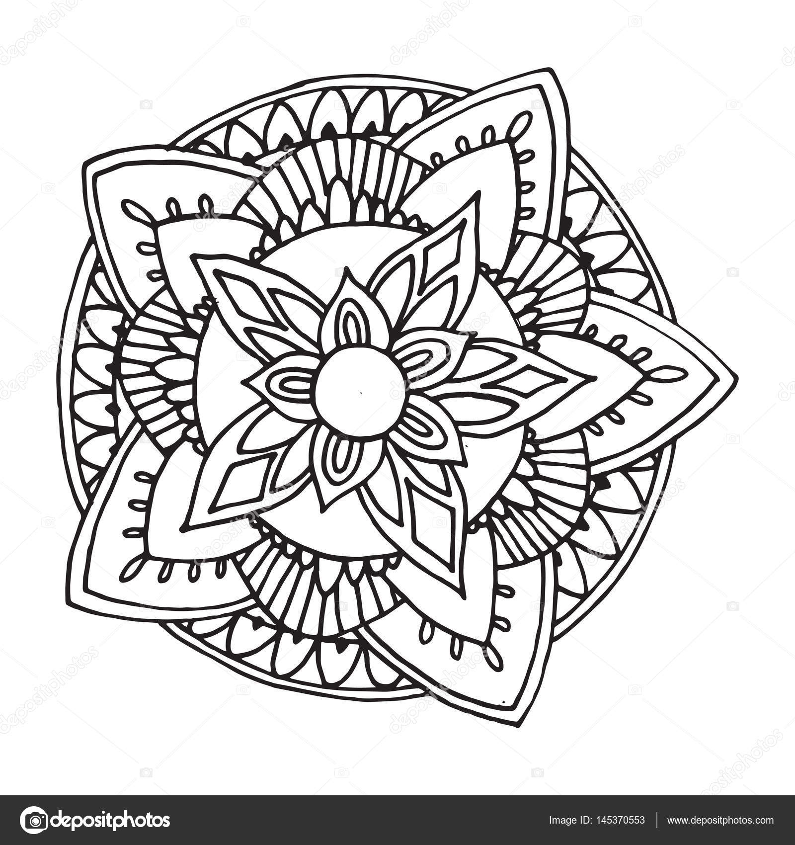 Download Zentangle mandala in vector — Stock Vector © 0112angel #145370553