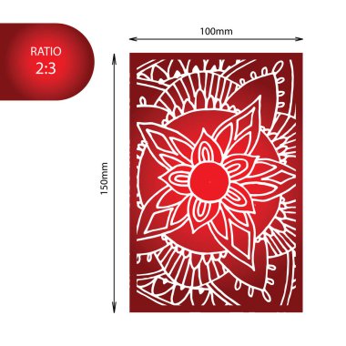 Zentangle mandala vektör