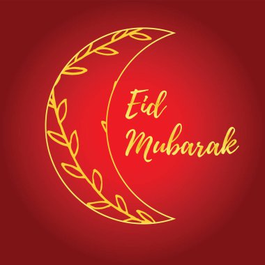 Eid Mubarak kartı vektör