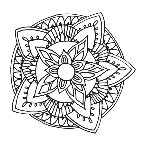 Zentangle mandala i vektor – stockvektor