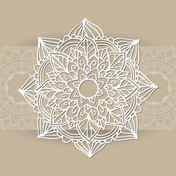 Mandala de Zentangle en vector — Archivo Imágenes Vectoriales