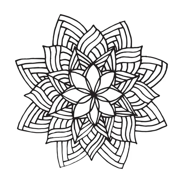 Mandala de Zentangle en vector — Archivo Imágenes Vectoriales
