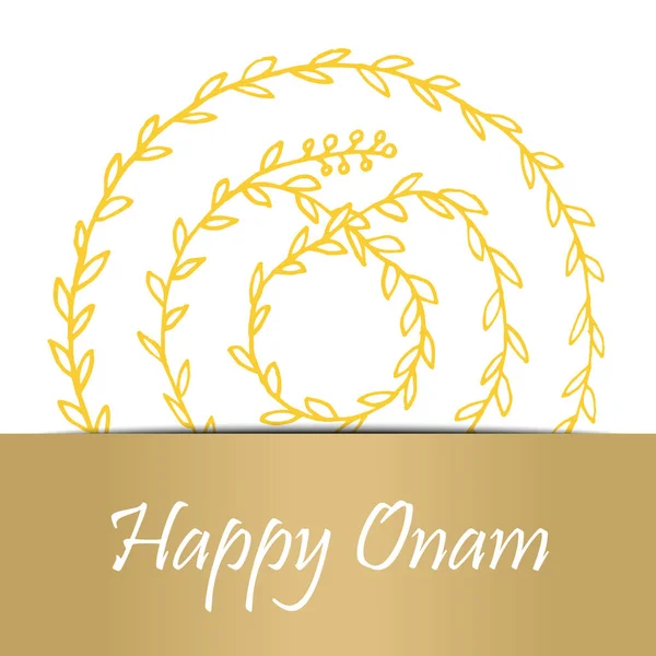 Carte Happy Onam en vecteur — Image vectorielle