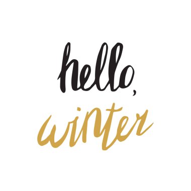 Merhaba kış vektör