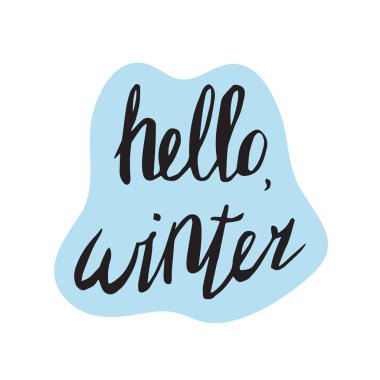 Merhaba kış vektör