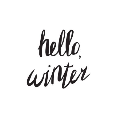 Merhaba kış vektör