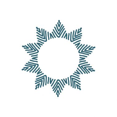 Zentangle mandala vektör