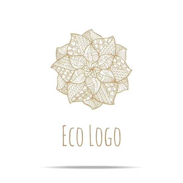 Organik Kozmetik logosu — Stok Vektör