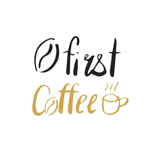 První nabídka kávy — Stockový vektor