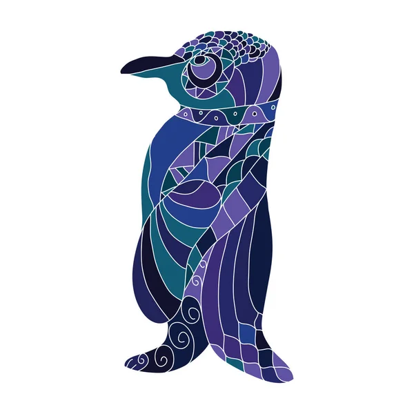 Pinguin dla kolorowanka — Wektor stockowy