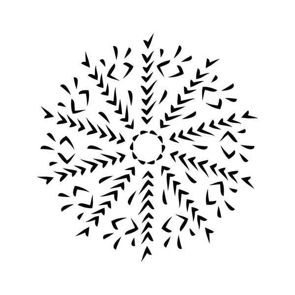 Mandala d'encre dans le vecteur — Image vectorielle