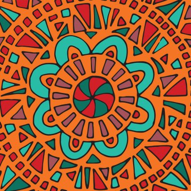 Zentangle mandala kiremit