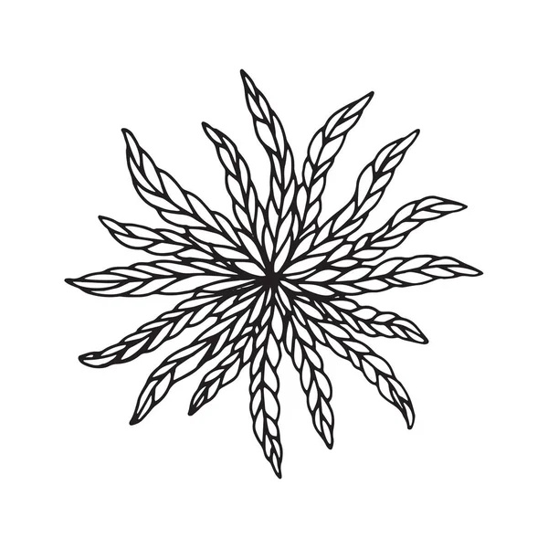 Bloem mandala in vector — Stockvector