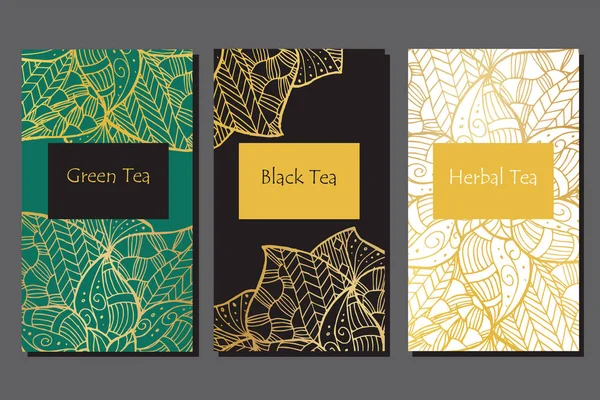 Paquete de té en vector — Vector de stock