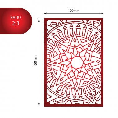 Mandala düğün davetiyesi