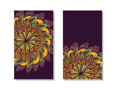 Zentangle mandala vektör