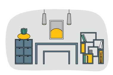 Çocuklar çalışma alanı tasarım