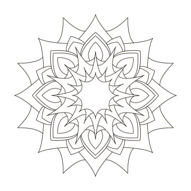 Mandala çiçek tasarım 