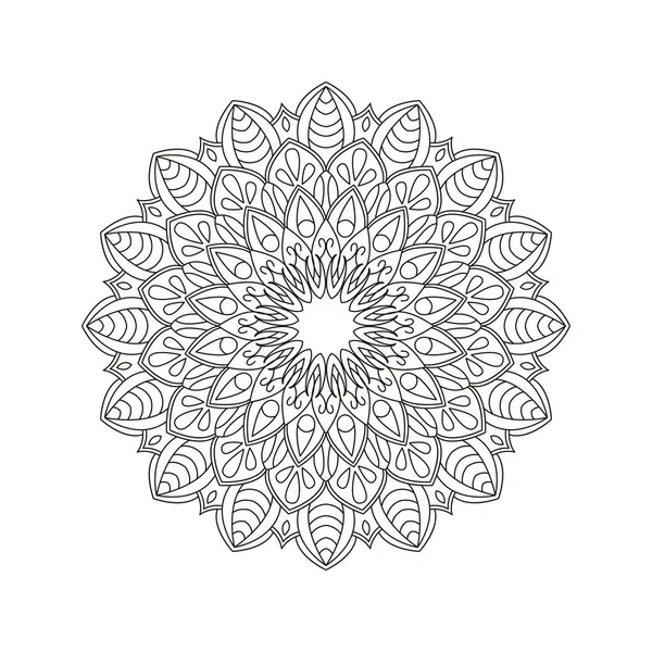 Mandala conception de fleurs — Image vectorielle