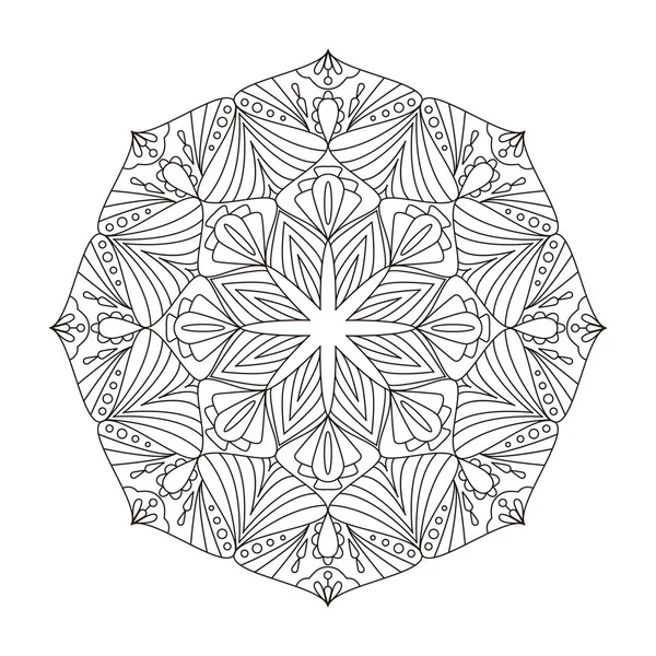 Mandala-Blumen-Design — Stockvektor