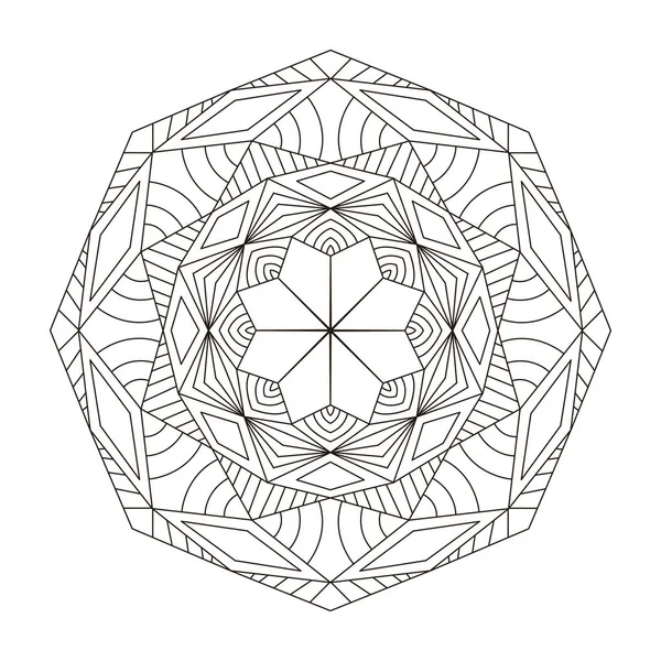 Mandala-Blumen-Design — Stockvektor