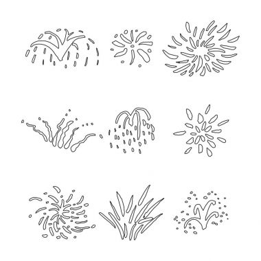 9 havai fişek anahat İskandinav stili ayarla 