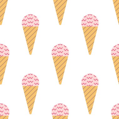 İskandinav tarzı dondurma seamless modeli