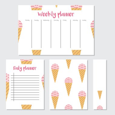 Günlük ve haftalık planlayıcısı İskandinav tarzı