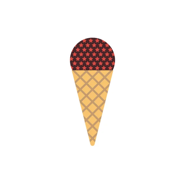 Ice-cream icon in scandinavian style — Stock Vector