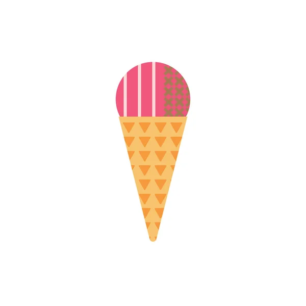 Ice-cream icon in scandinavian style — Stock Vector