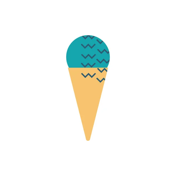 Icono de helado en estilo escandinavo — Vector de stock