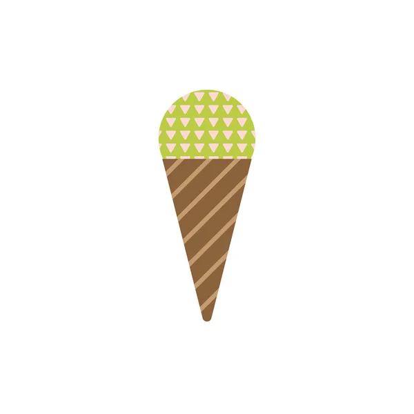 Ice-cream icon in scandinavian style — Stock Vector