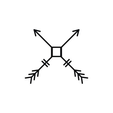 Basit tarzı Aztek desen