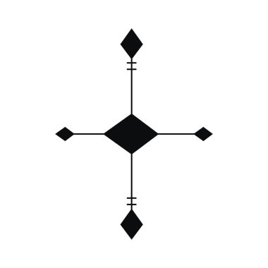 Basit tarzı Aztek desen