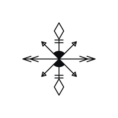 Basit tarzı Aztek desen