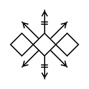 Basit tarzı Aztek desen