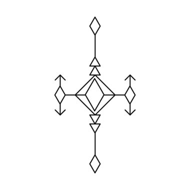 Basit tarzı Aztek desen