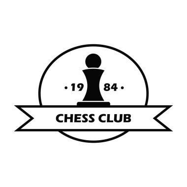 Satranç logo basit tarzı