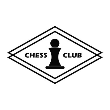 Satranç logo basit tarzı