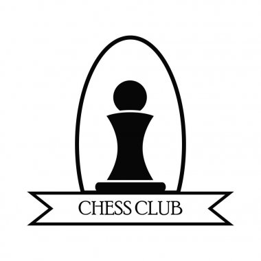 Satranç logo basit tarzı