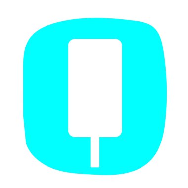  Düz stil simgesinde dondurma