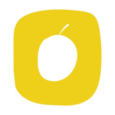 Düz stil kayısı simgesini. 