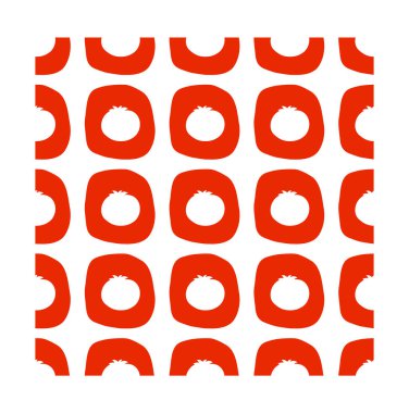 Domates seamless modeli düz tarzı. 