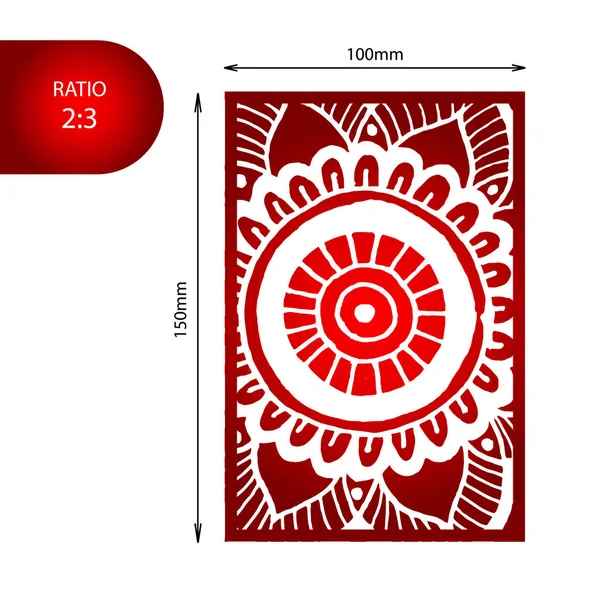 Mandalacard lazer kesim için